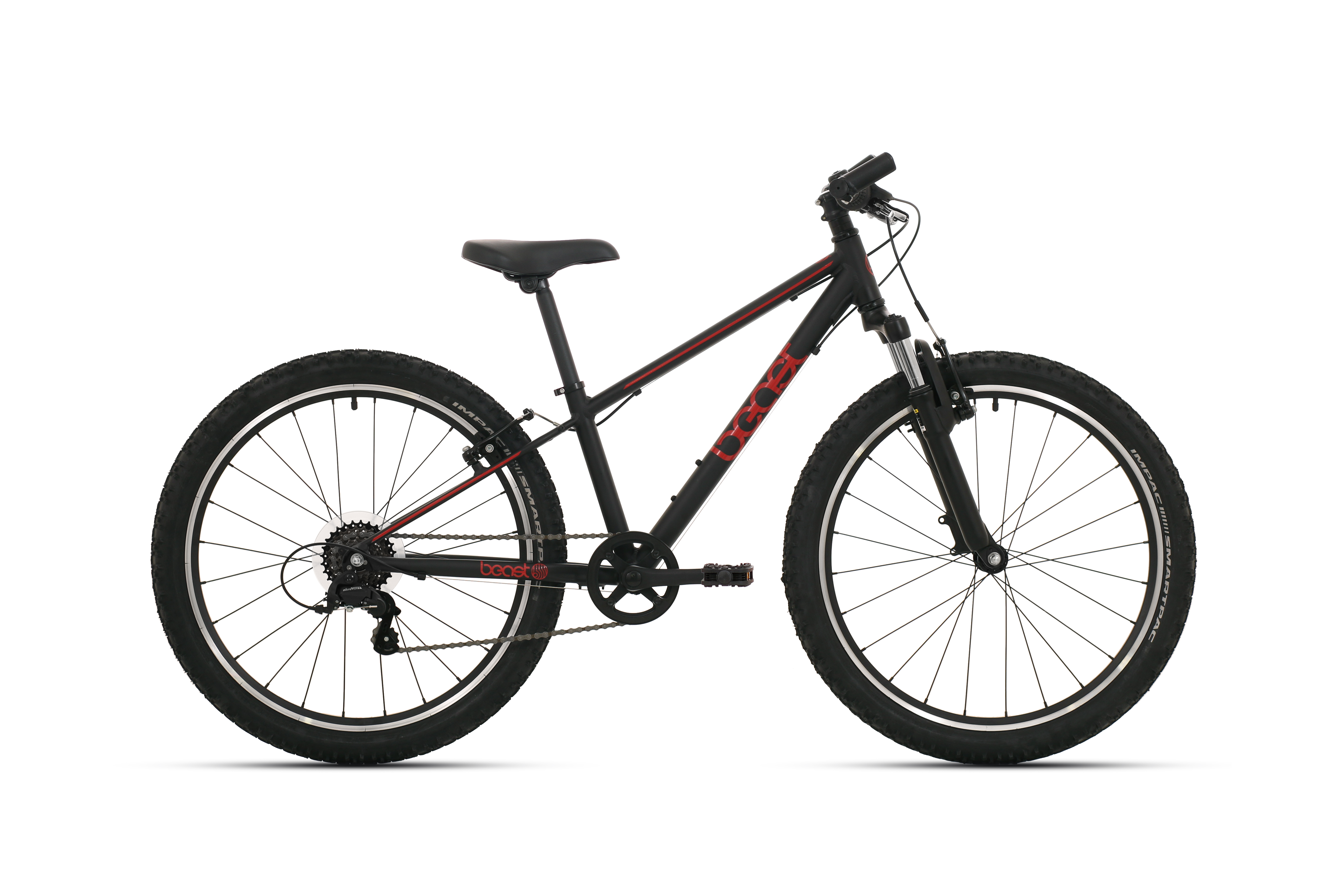 Bikefun The Beast 24 Inch 7V Jongens Zwart