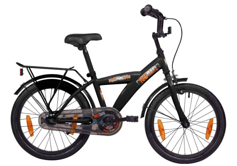 Bikefun No Limit 18 Inch Jongens Mat Zwart-31215